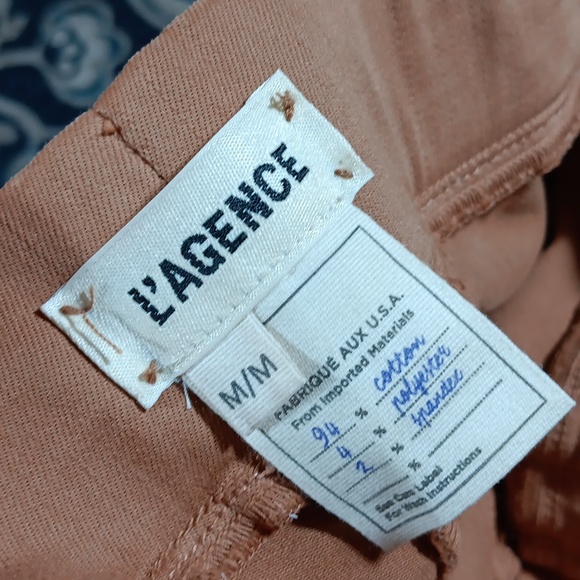 L'Agance tan coated high rise jegging skinny pants womens medium - Picture 8 of 8